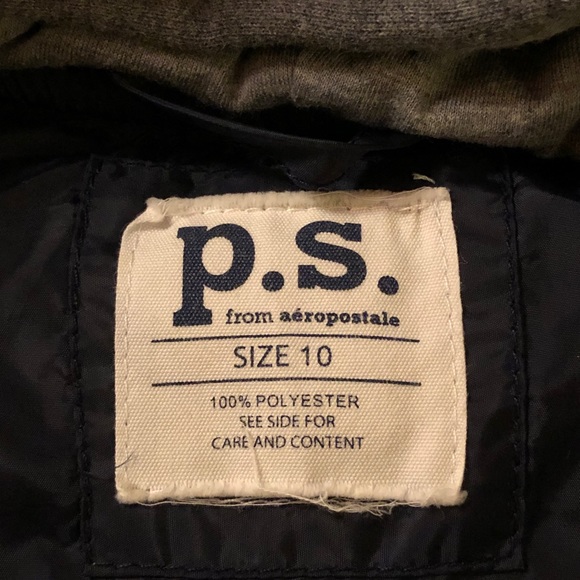 Boys P.S. from Aeropostale Water-Resistant Puffer Jacket, Sz. 10 - Picture 5 of 6